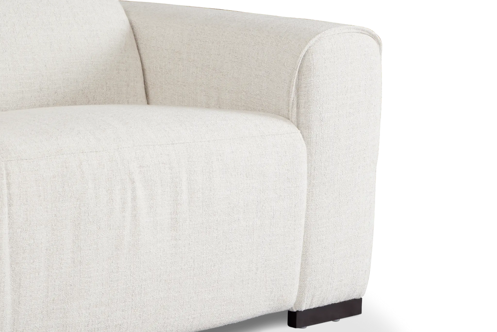 Ellis Light Beige Fabric Medium Dual Power 2-arm Reclining Sectional