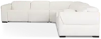 Ellis Light Beige Fabric Medium Dual Power 2-arm Reclining Sectional